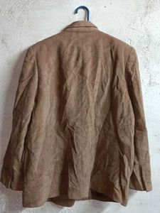 Classic Brown Suede Blazer