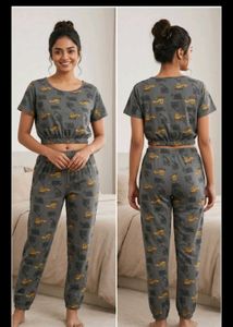 Cute Construction Night suit Set