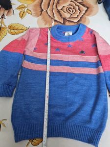 Cute Blue &amp; Pink Star Sweater