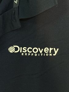 Discovery Channel Black Polo T-Shirt