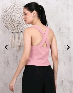 Chic Pink Button-Up Tank Top