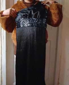 Black One-Shoulder Sequin Top