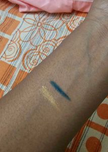 swiss beauty eye liners - Gold and Green combo