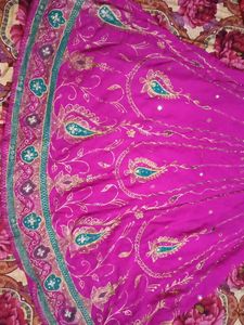 Vibrant Pink Embroidered Ethnic Skirt