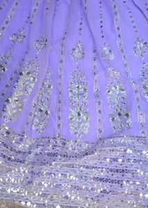 Stunning Lavender Embroidered Lehenga Choli
