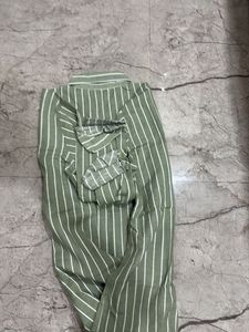 Next Striped Button-Up Top