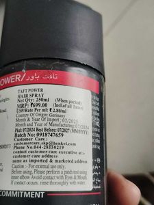 Taft Power Hair Spray &amp; Styling Accessories