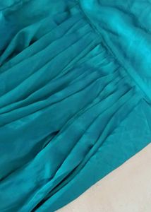 Teal Silk Salwar Pants