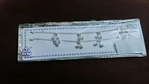 Silver Anklet with Bells # baby girl