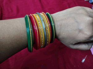 Colorful Beaded Bangles Set