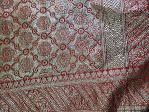 Elegant Red Banarasi Silk Saree
