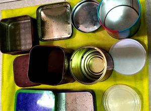 6 Tin Boxes