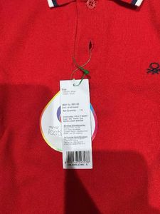 Benetton Long Sleeve Polo Shirt