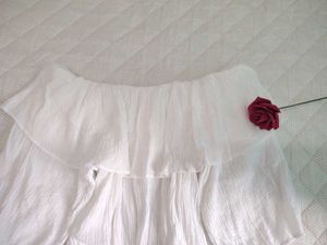 Combo sale white ruffle tops