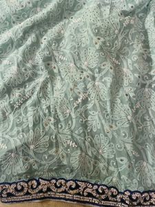 Beautiful Lace Blouse with Saree