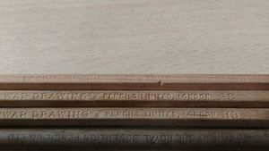 Vintage WWII War Drawing Pencils Lot (4 )