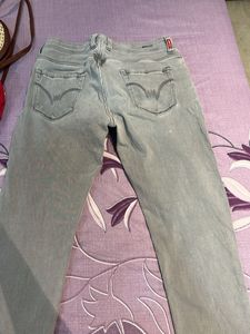Grey Wash Jeans, Waist- 36 Strechable