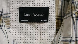 John Players Checkered Casual Shirt