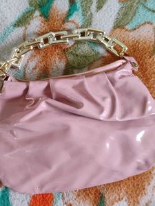Pink Chain mini Handle Bag