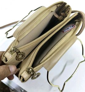 Sling bag 2 in one with golden metal stone/Stylish