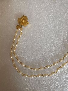 Beautiful Nose pin with pearl chain