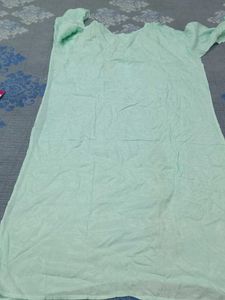 Elegant Mint Green Embroidered suit febric