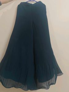 Elegant Teal Kurta Palazzo Set