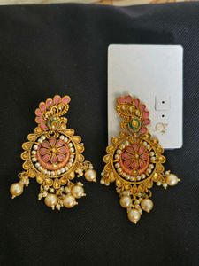 Elegant Peacock Dangle Earrings