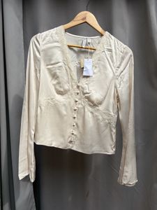 Forever New  Lace Trim Flared Sleeve Empire Top