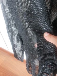 Sparkly Sheer Blazer/shirt