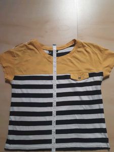Striped T-Shirt with Pocket Detail