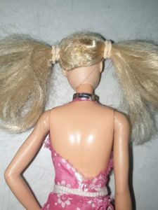 Barbie Doll with Pink Floral Dress