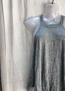 Grey Flowy Tank Top