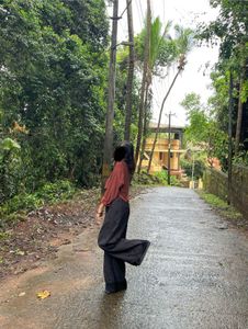 free bag🛍️ Brown Cropped Shirt,Black jumpsuit