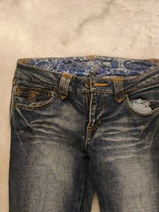Blue Wash Flare Jeans