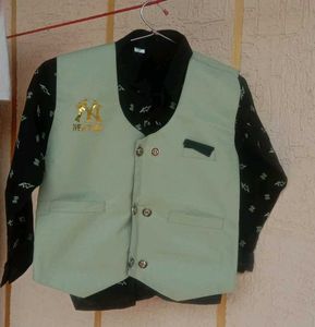 Shirt And Pants With Half Jacket