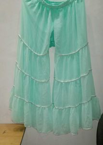 Elegant light blue sharara set