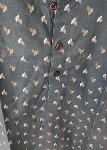 Khadi Collared kurta With 2 Pockets Size 38