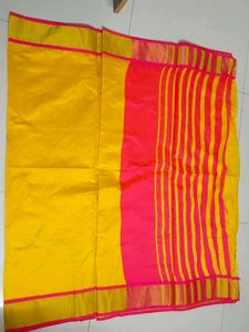Yellow &amp; Pink Saree