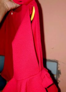 Chic Off-Shoulder Red top