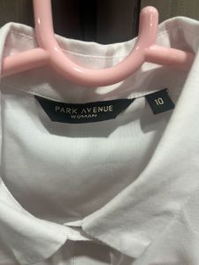 White Statement Sleeve Blouse