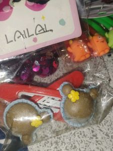 Cute Hair Clips and Scrunchie Set