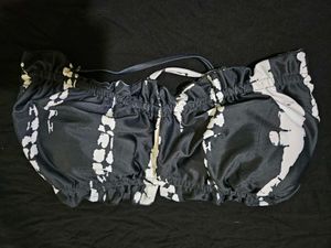 Chic Black & White Print bralet
