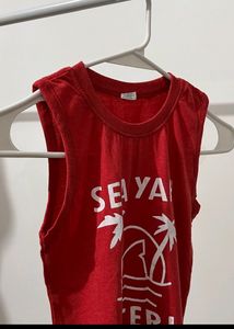 RED TANK TOP