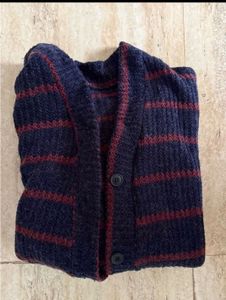 Vintage Striped Knit Cardigan
