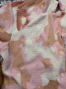 neon by westside Tie-Dye Button-Up Shirt