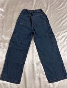 Zudio Blue Denim Cargo Jeans