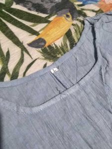 Blue Tie-Dye Tank Top