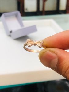 92.5 Silver Rose Gold Plated Ring 💍