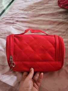 Red Quilted Pouch